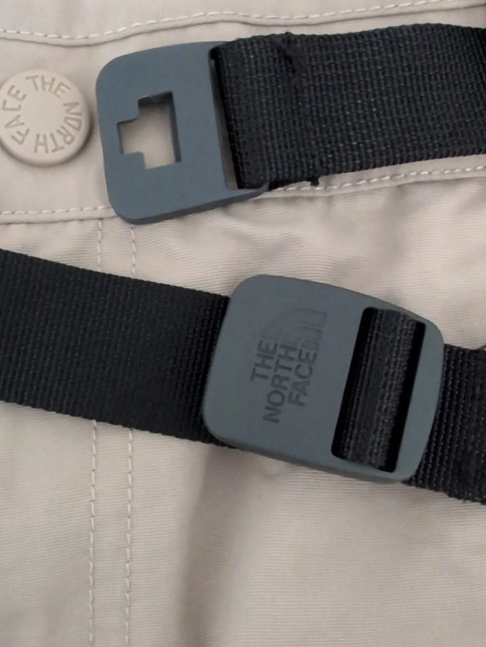 The North Face Beige Outdoor Cargo Shorts With Adjustable Belt
